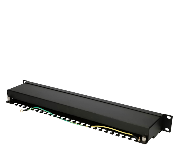 ExtraLink  Patchpanel 24p 19" 1U STP 5e półka (czarna) - 1323218 - zdjęcie 3